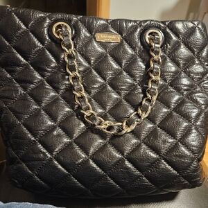 Kate Spade Black Quilted Tote